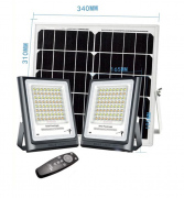 Lampa solarna LED 2x30W + panel słoneczny (16W)