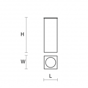 Lampa natynkowa Cubic NT IP44 LED