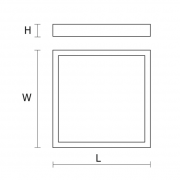 Oprawa natynkowa Torino Clean IP65 LED