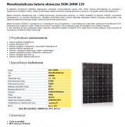 Znak aktywny solarny B20 800x800 na wysięgniku