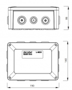 Ognioodporna puszka elektroinstalacyjna L-BOX E30-E90