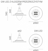 Latarnia parkowa Bella LED słup aluminiowy 6m czarny