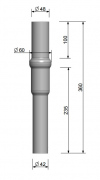 Redukcja stalowa ocynkowana 60/48mm