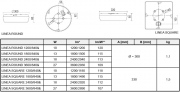 Plafon kwadratowy LED  IP54 IK10