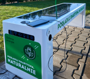 Ławka solarna Bench EC2 USB / LED / 1700 x 450 x 450 mm