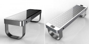 Ławka solarna Bench EC5 USB / LED / 1700 x 450 x 450 mm