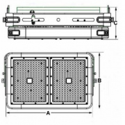 Naświetlacz LED Trappis 500W IP66