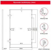 Panele solarne Jolywood JW-HT120N 1756mm*1039mm*35mm