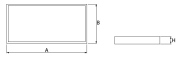 Rubin Basic LED  1200x200mm