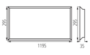 Panel LED 38W IP20 30x120cm