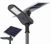 Lampa solarna LED Delphini-0X słup aluminiowy i fundamentem