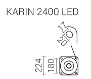 Lampa parkowa Karin 2400 LED 32W