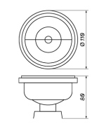 Reflektor OXY LED AR111 15W aluminiowy