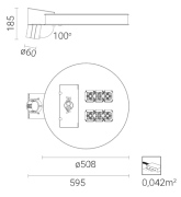 Lampa parkowa Vega LED Alfa