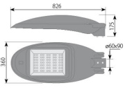 Lampa uliczna LED V1-T2 IP67 IK10