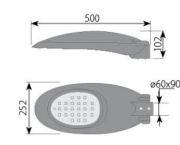 Lampa uliczna LED V1-TS1 IP67 IK10