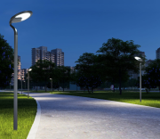 Lampa solarna parkowa LED 15W 1800LM panel 25W LiFePO4