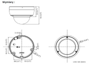 Kamera kopułkowa IP 4MPX, AcuSense, H.265+, IP66 audio,alarm, IK10