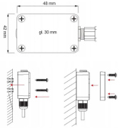 Czujnik zmierzchowy 3500W sonda 6S-CZ5