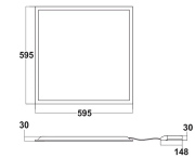 Panel LED C25 60x60cm