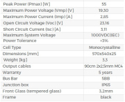 Panel solarny 30W BF  570x540x25mm