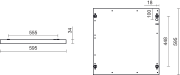 Oprawa natynkowa Naos Square LED IP40