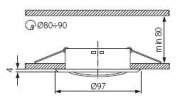 Sufitowa oprawa punktowa ARGUS CT-2115