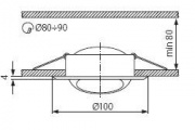 Sufitowa oprawa punktowa ARGUS CT-2117