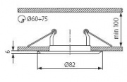 Sufitowa oprawa punktowa HORN CTC-3114