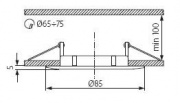 Sufitowa oprawa punktowa LUTO CTX-DS02B