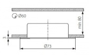 Meblowa oprawa punktowa GAVI CT-2116B