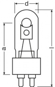 Lampa metalohalogenkowa POWERSTAR HQI-T with G12 socket