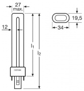 Świetlówka kompaktowa OSRAM DULUX S G23