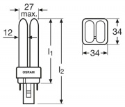 Świetlówka kompaktowa OSRAM DULUX D G24D