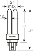 Świetlówka kompaktowa OSRAM DULUX D/E G24Q