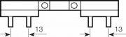 Świetlówka U-kształtna T8, 2G13 base