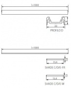 Profil do liniowych modułów LED PROFILO D