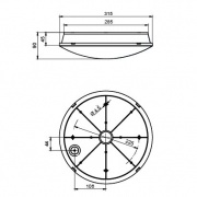 Plafoniera MODENA MINI LED IP54