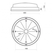 Plafoniera MODENA IP66