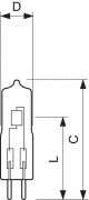 Żarówka halogenowa Capsuleline