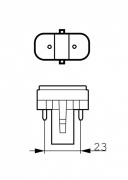 Świetlówka kompaktowa MASTER PL-S 2 pinowe G23