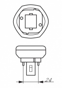 Świetlówka kompaktowa MASTER PL-T 2 pinowe GX24d