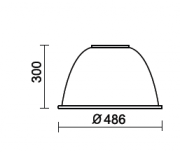 ALFA High-Bay reflektor ALU 485 mm do 250W i 400W