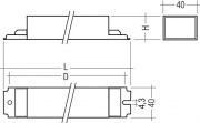 Statecznik elektroniczny PC T8 TEC, 18  58 W NEW