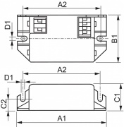 Statecznik HF-Matchbox Blue