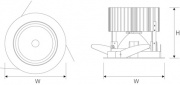 Oprawa downlight LUGSTAR PREMIUM LED