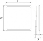 Oprawa podtynkowa LUGCLASSIC LED p/t