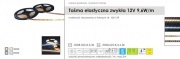 Taśma LED elastyczna IP20 12V 9,6W/m