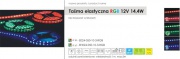 Taśma LED RGB elastyczna 12V 14,4W/m