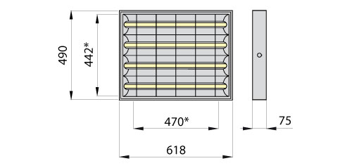 RASTRA LED 204PP
